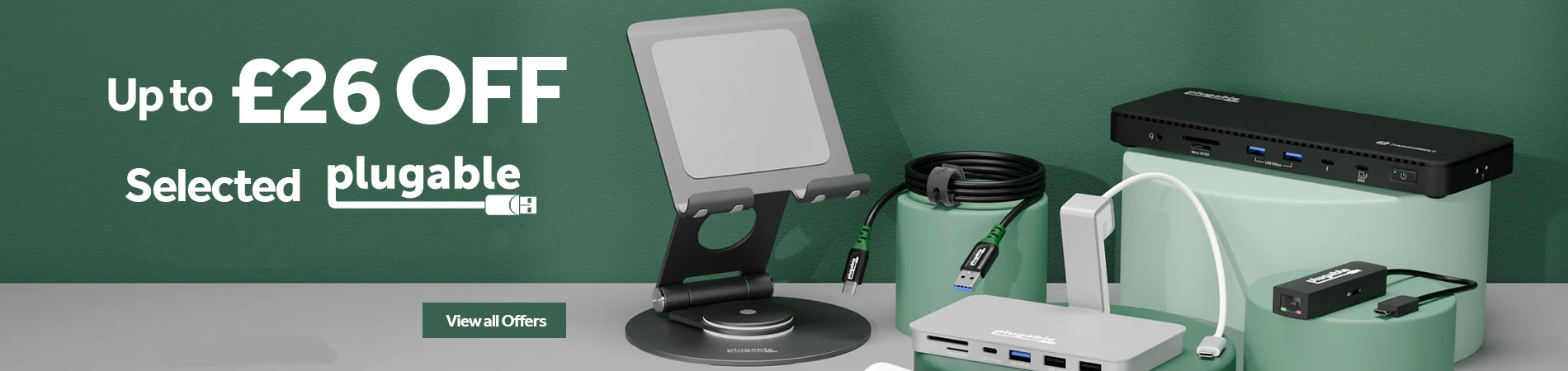 Up to £26 Off Selected Plugable