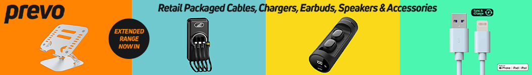 Prevo Cables, Powerbanks, Headsets, Wireless Chargers, USB Hubs, Card Readers and Accessories
