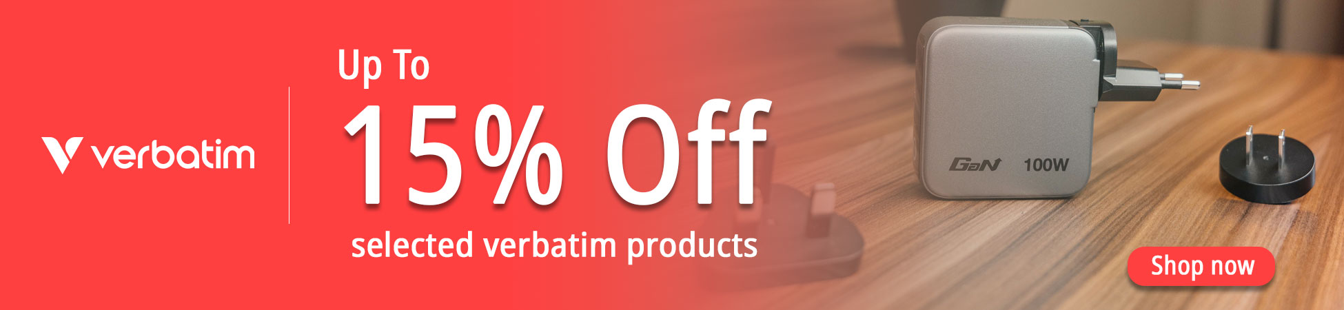 Up to 15% off selected Verbatim products